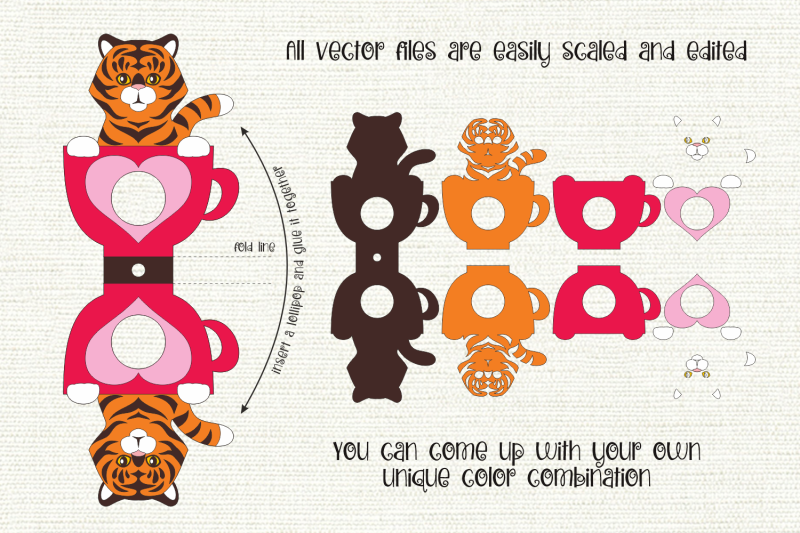 tiger-in-a-cup-lollipop-holder-valentine-paper-craft-template