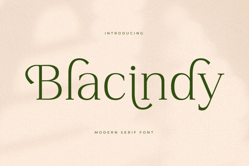 blacindy-modern-serif-font