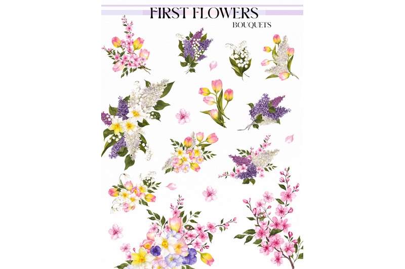 first-flowers-watercolor-hand-painted-collection