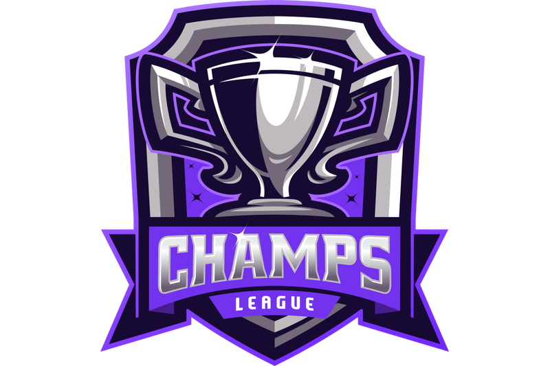 champs-league-esport-mascot-logo-design