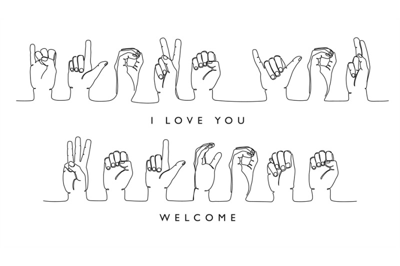 sign-deaf-language-i-love-you-and-welcome-word-in-american-sign-langu