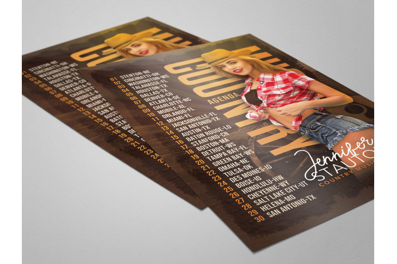 country-music-tour-flyer