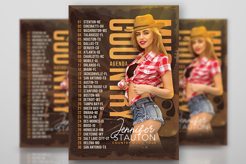 country-music-tour-flyer