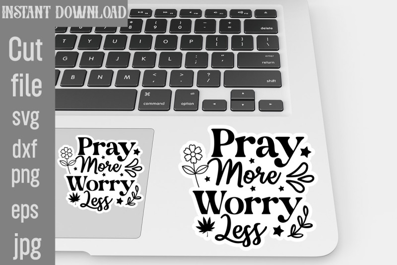 pray-more-worry-less-svg-cut-file-inspirational-svg-digital-stickers