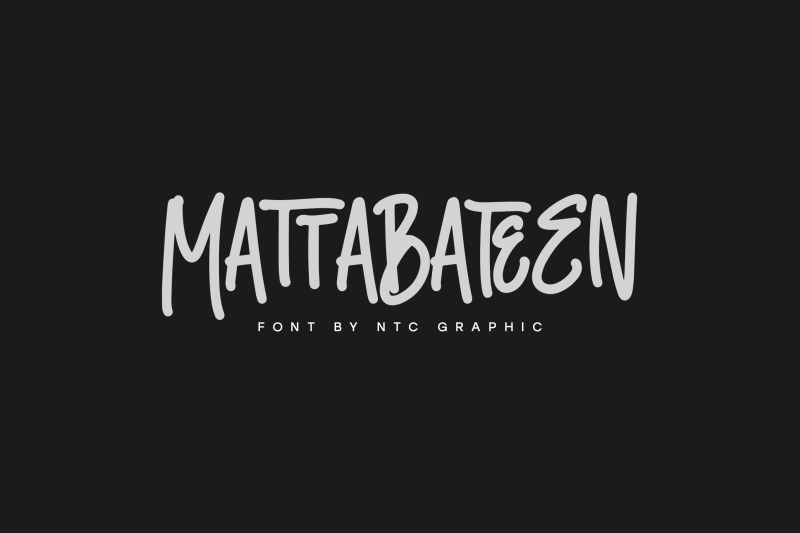 mattabateen-monoline-handwritten-font