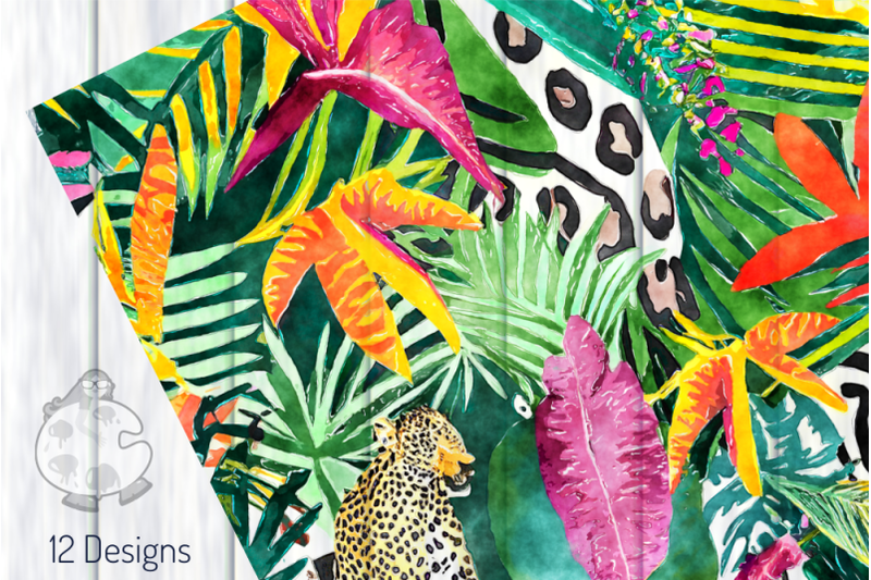 leopard-set-2-watercolor-digital-paper-illustrations