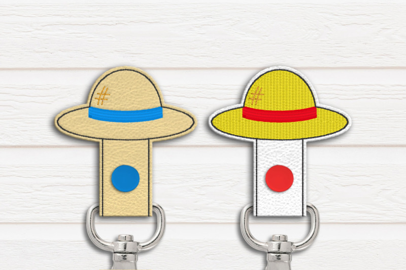 cartoon-straw-hat-ith-key-fob-applique-embroidery