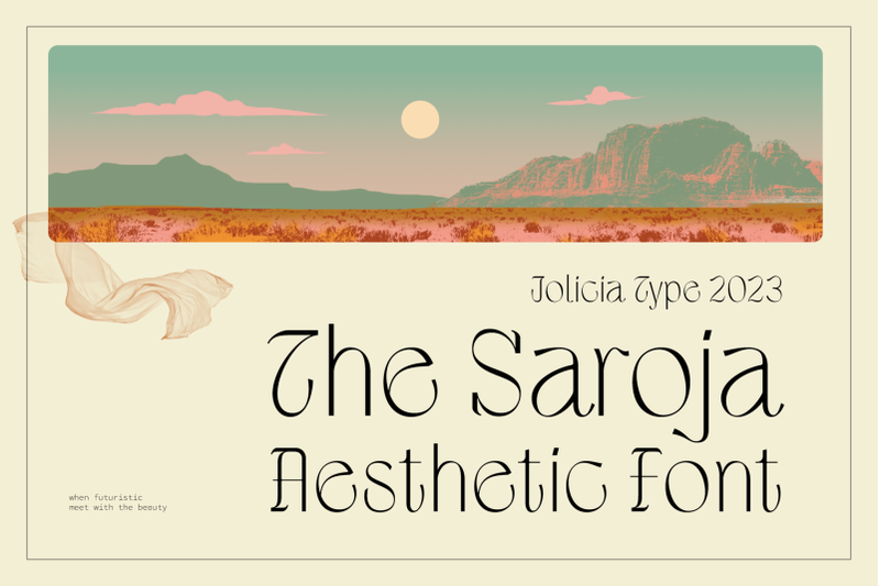 the-saroja-aesthetic-font