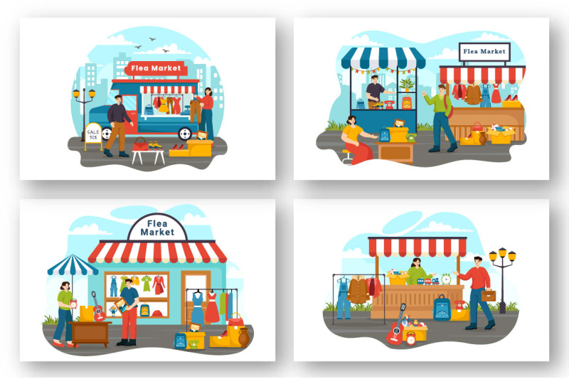 12-flea-market-illustration