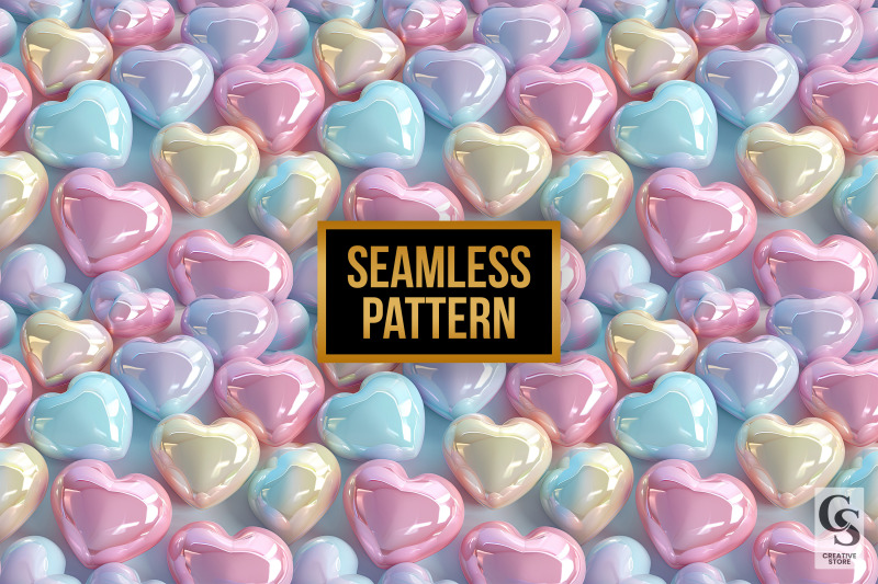 3d-puff-pastel-hearts-seamless-patterns