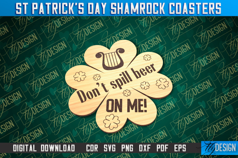 st-patrick-039-s-day-shamrock-coasters-laser-cutting-file-cnc-file