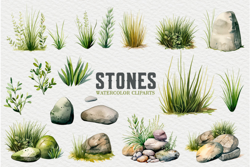 stones-watercolor-clipart