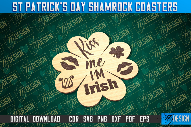 st-patrick-039-s-day-shamrock-coasters-laser-cutting-file-cnc-file