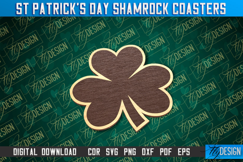 st-patrick-039-s-day-shamrock-coasters-laser-cutting-file-cnc-file