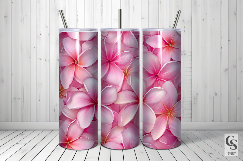 pink-tropical-plumeria-flowers-digital-papers