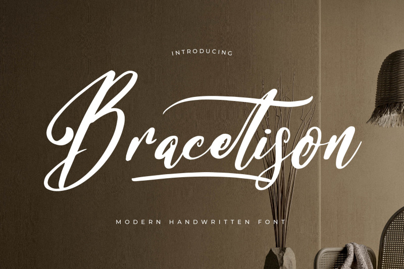 bracetison-modern-handwritten-font