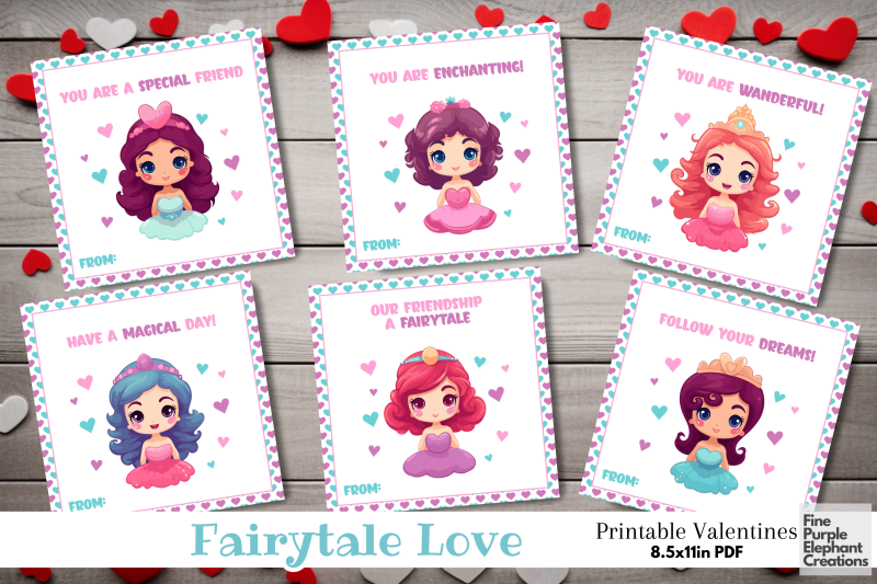 printable-kid-magical-princess-valentine-digital-paper-card