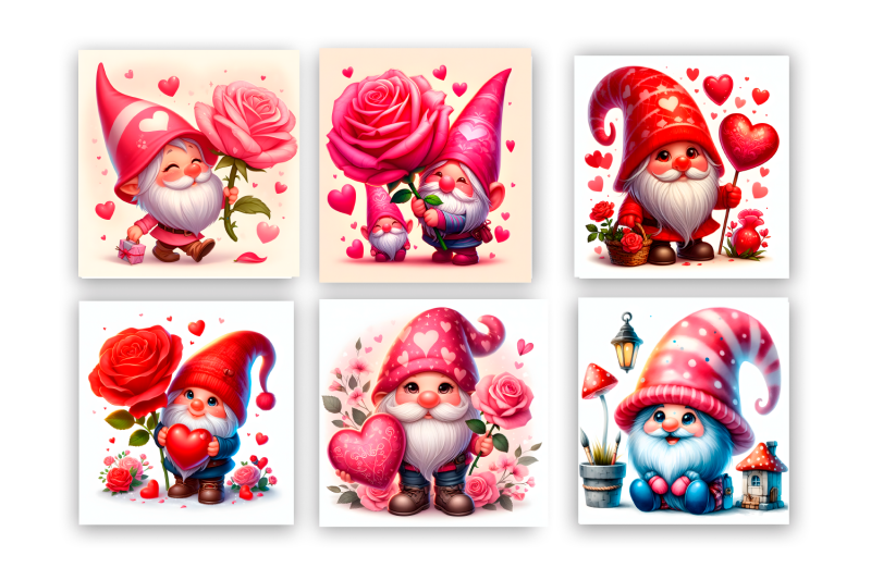 valentines-gnome-cute-gnome-square-coaster-design