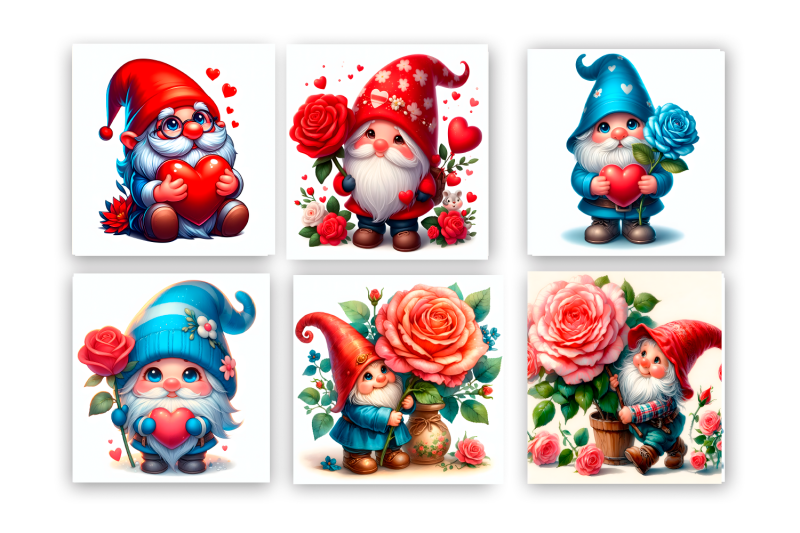 valentines-gnome-cute-gnome-square-coaster-design