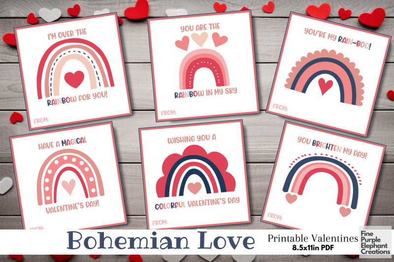 printable-kid-bohemian-boho-rainbow-valentine-digital-paper-card