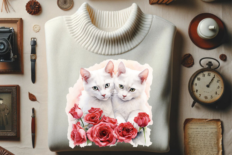 cats-love-roses-design
