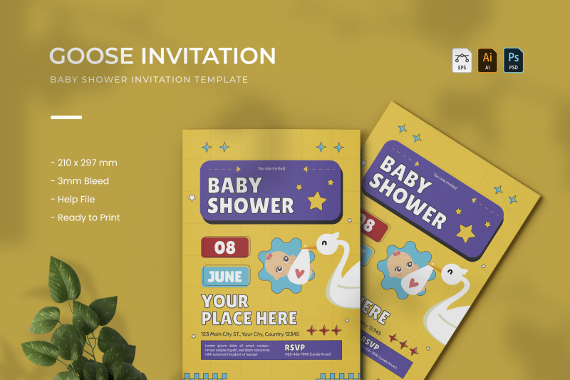 goose-baby-shower-invitation