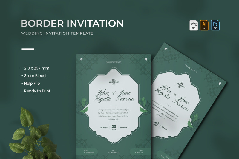 border-wedding-invitation