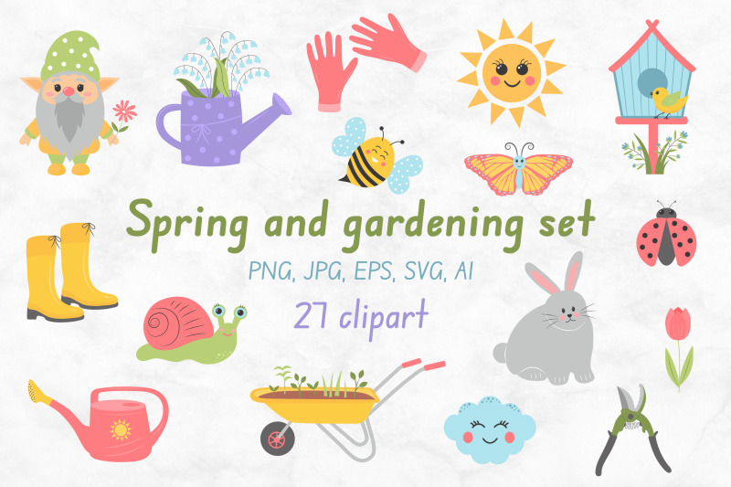 spring-and-gardening-set
