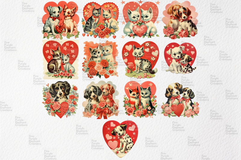 vintage-1950s-dog-cat-valentine-039-s-day-png-junk-journal-ephemera-clipar