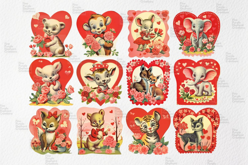 vintage-1950s-zoo-animals-valentine-039-s-day-png-junk-journal-ephemera-cl