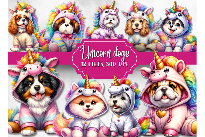 unicorn-dogs-clipart