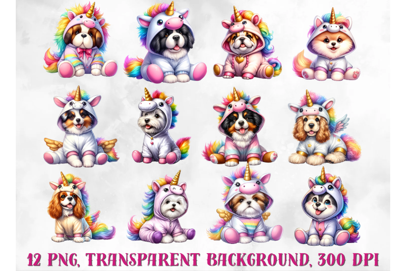 unicorn-dogs-clipart