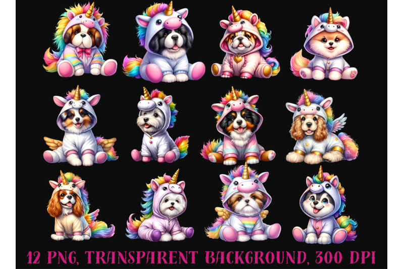 unicorn-dogs-clipart