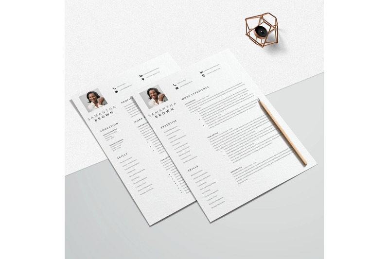 resume-template-cv-template-samantha-brown