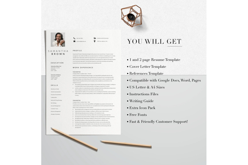 resume-template-cv-template-samantha-brown