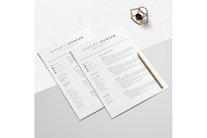 resume-template-cv-template-kinsley-johnson