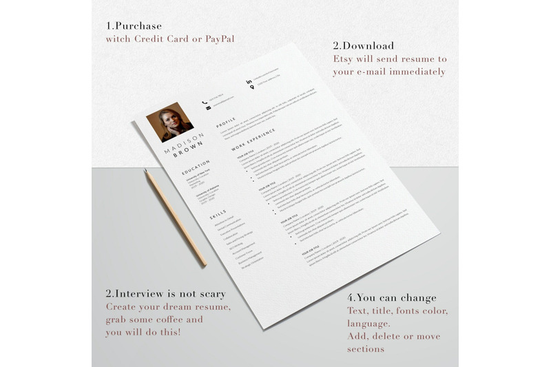 resume-template-cv-template-madison-brown