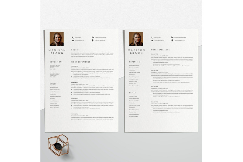 resume-template-cv-template-madison-brown