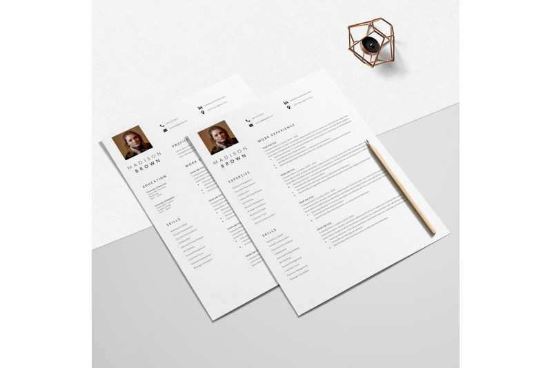 resume-template-cv-template-madison-brown