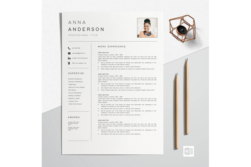 resume-template-cv-template-anna-anderson