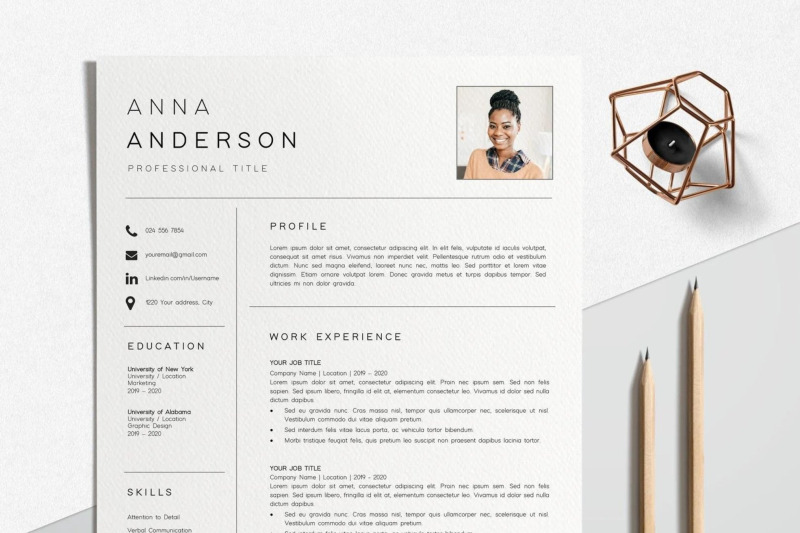 resume-template-cv-template-anna-anderson