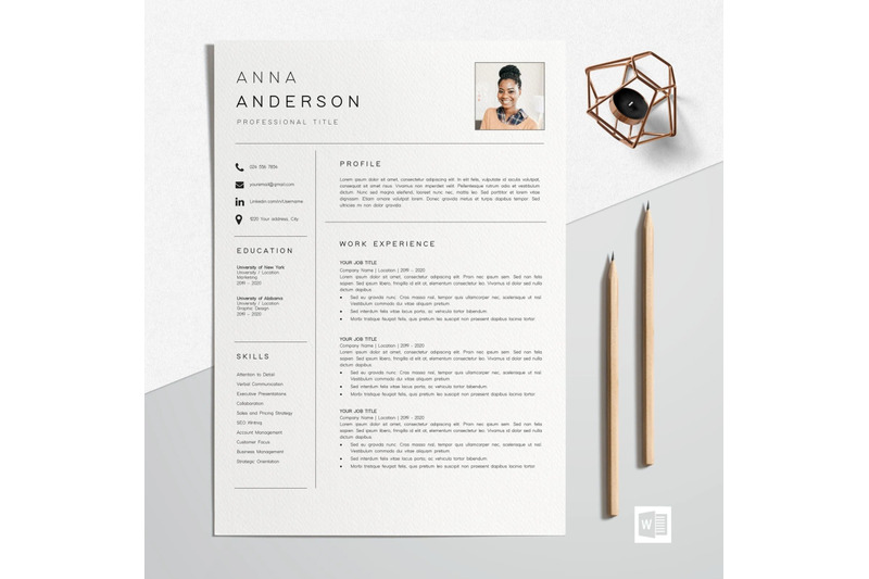 resume-template-cv-template-anna-anderson