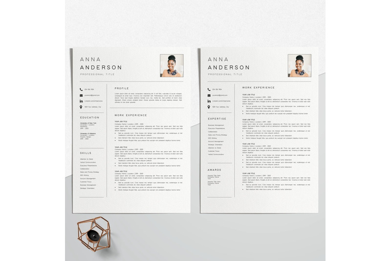resume-template-cv-template-anna-anderson