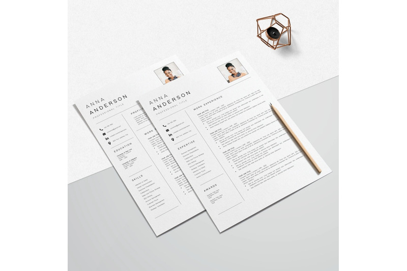 resume-template-cv-template-anna-anderson