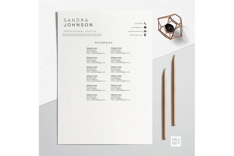 resume-template-cv-template-sandra-johnson