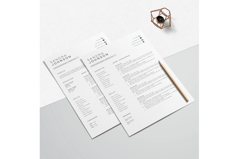 resume-template-cv-template-sandra-johnson