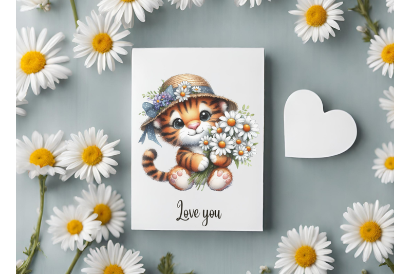 animals-with-daisies-illustration