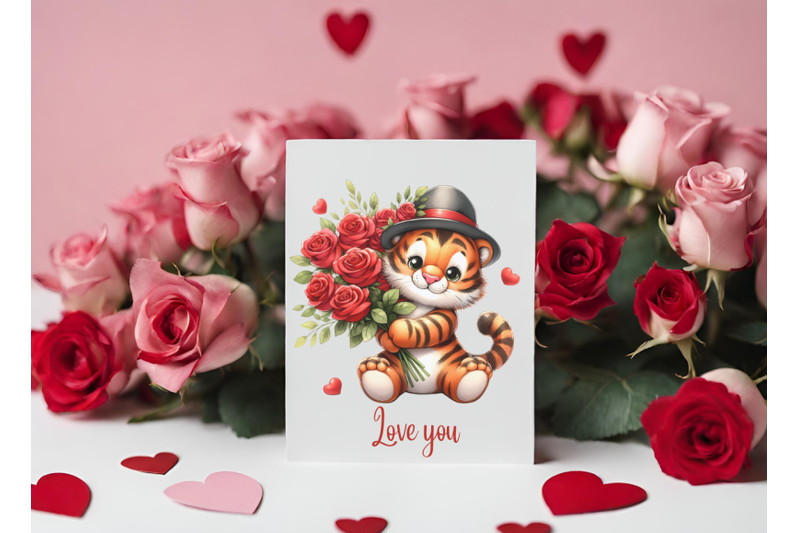 animals-with-roses-illustration