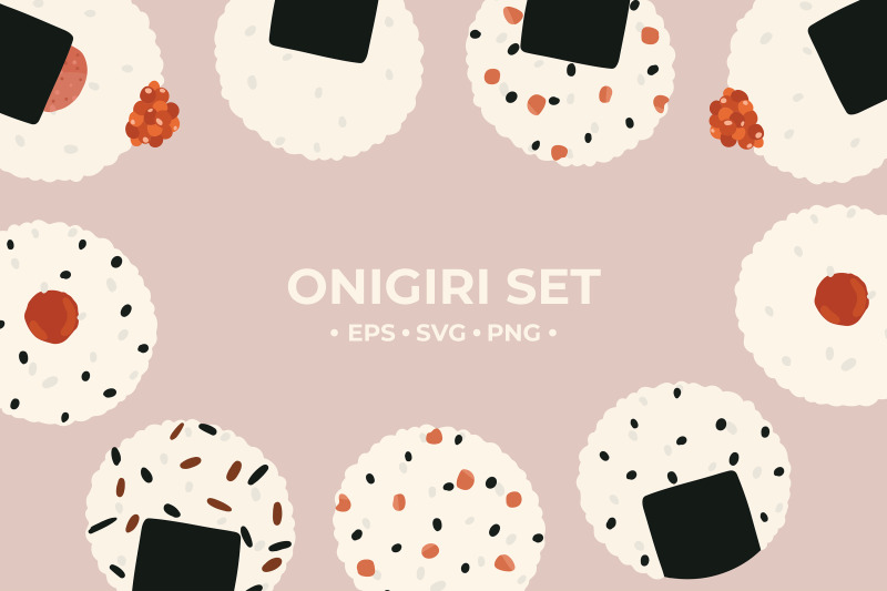 set-of-round-onigiri-rice-ball-vector-clip-art