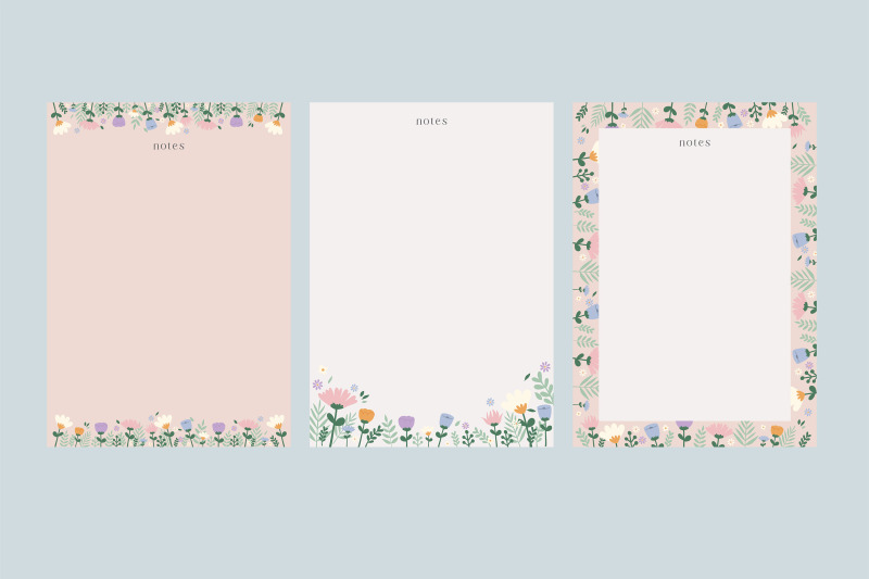 spring-cute-letters-and-notes-template
